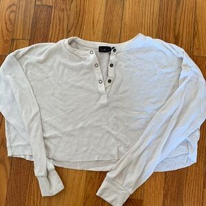 Urban Outfitters white cropped long sleeve